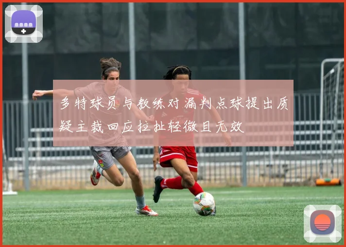 多特球员与教练对漏判点球提出质疑主裁回应拉扯轻微且无效